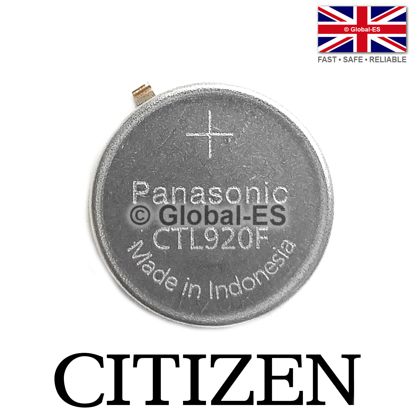 Citizen Eco CTL920F 295-6900 Capacitor Watch Battery: E210 E600 G900 H610 U200