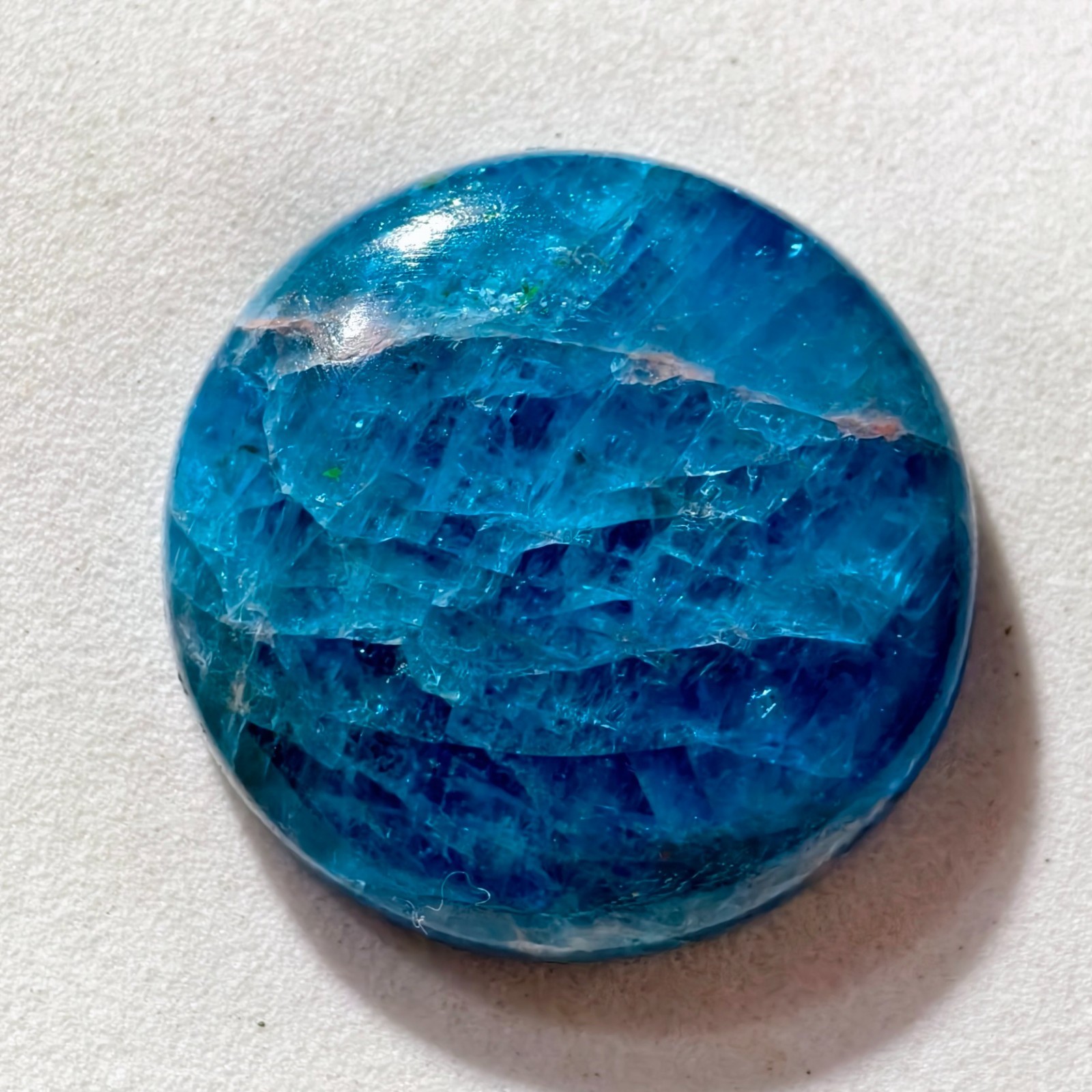 42 Cts Natural Blue Apatite Cabochon Gemstone For Jewelry 25.3x25x6.9 MM
