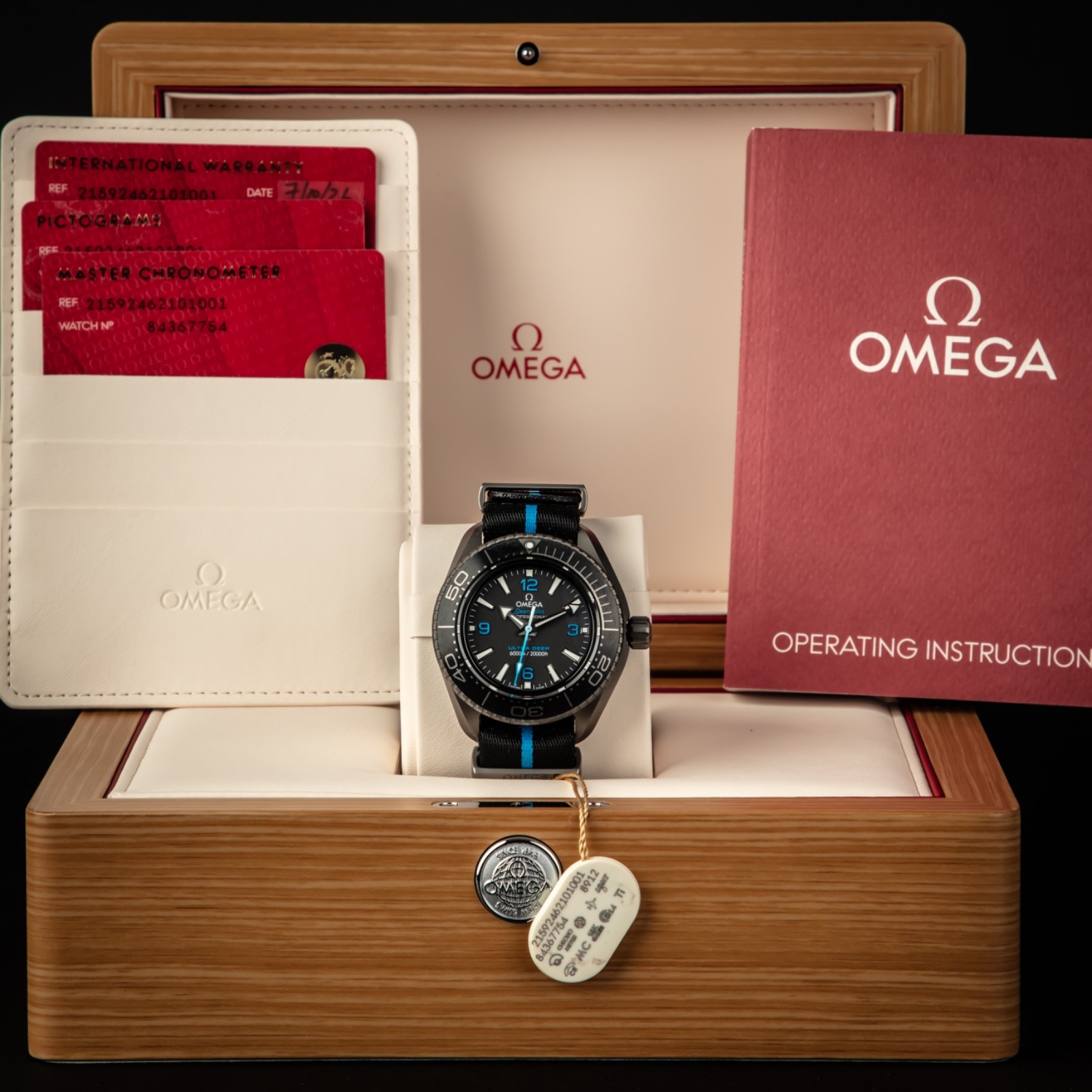 OMEGA Seamaster Planet Ocean 6000M 215.92.46.21.01.001 Ultra Deep MSRP $15,300