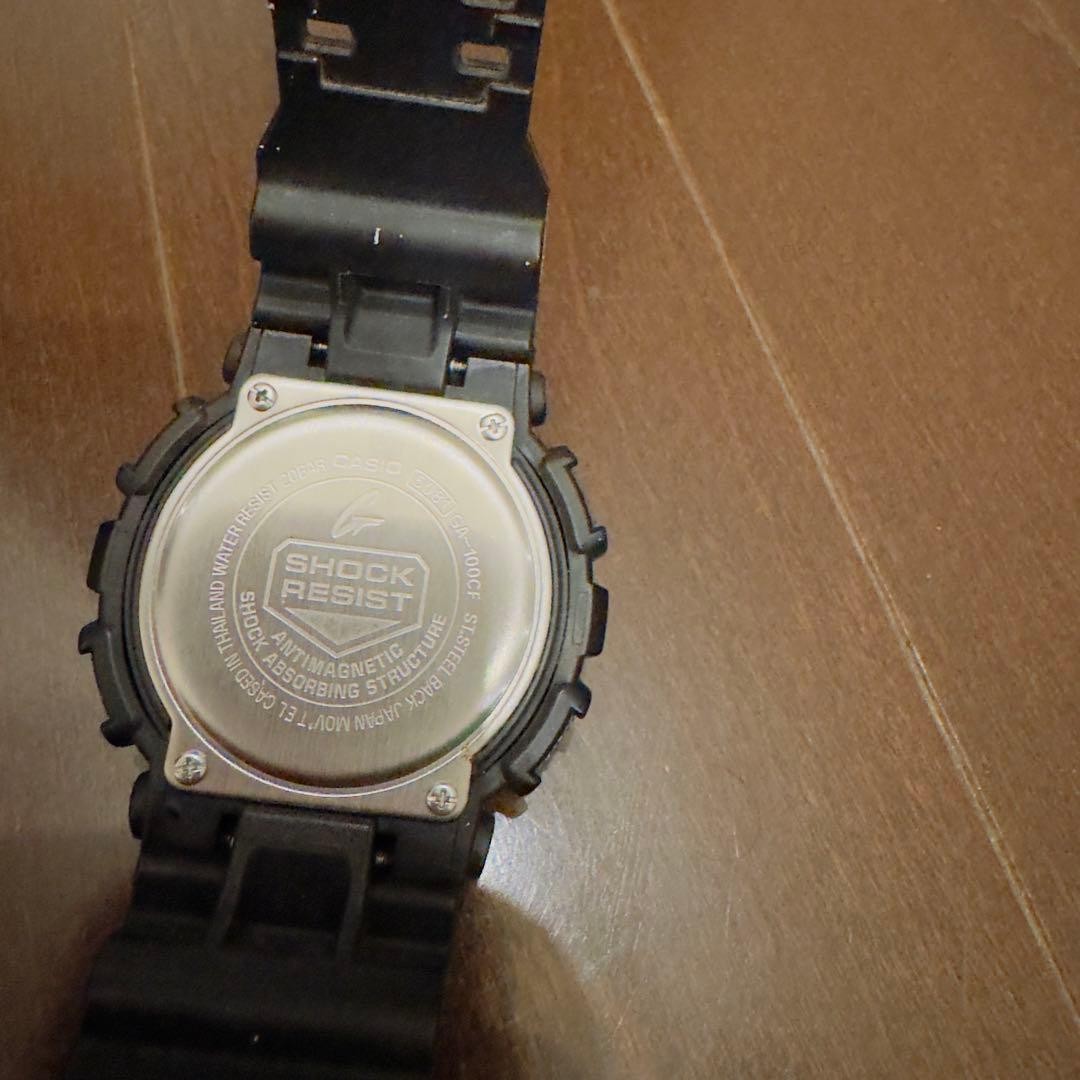 CASIO G-SHOCK GA-100CF-1AJF Black Analog-Digital Watch