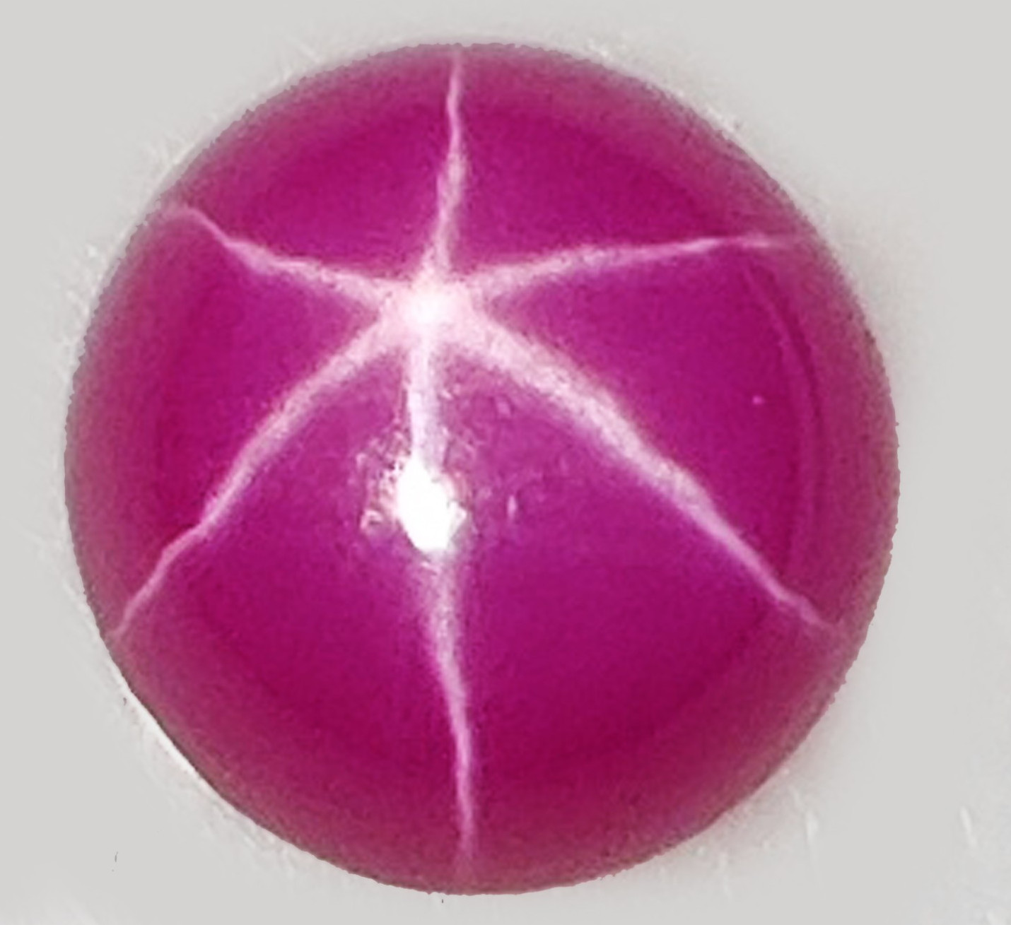 Natural Certified Mogok 6 Rays STAR Pink Ruby 11.00 MM Round Unheated Gemstone