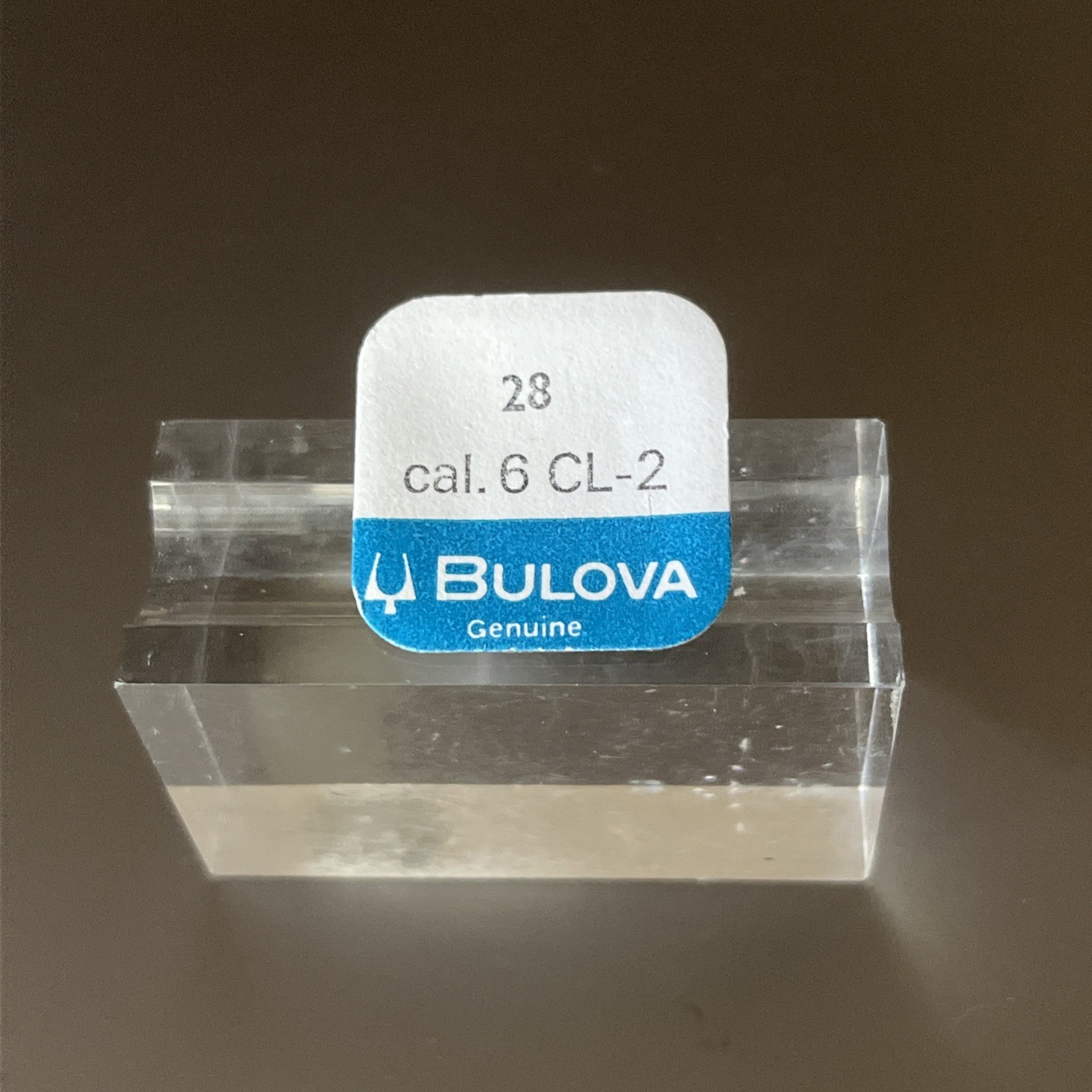 Bulova Watch Movement Part 28 Set Bridge cal. 6 CL – 2 Genuine Sealed