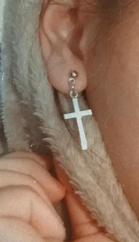 New Fashion Cross Pendant Cartilage Drop Dangle Earrings Punk Jewelry Women Ear