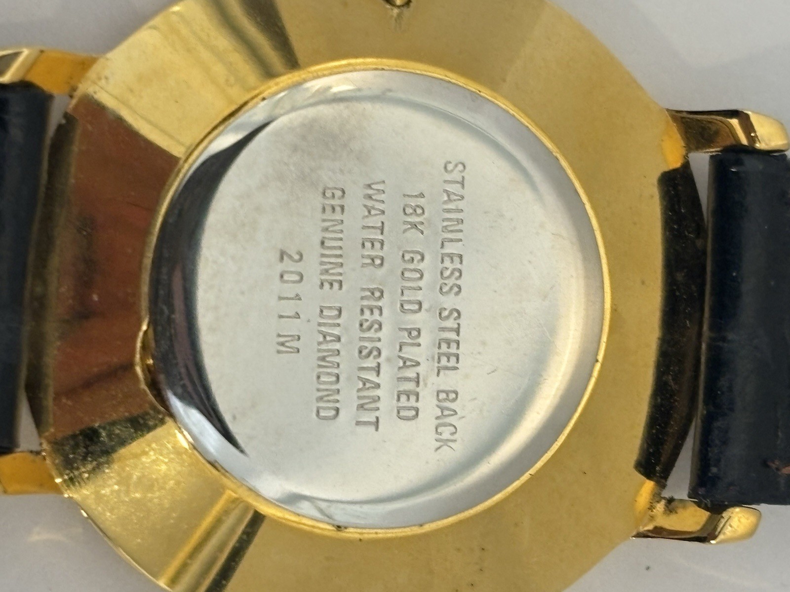 Vintage C. 1990s-2000s Le Chateau Men’s Diamond Accented 18K Gold Plated Watch