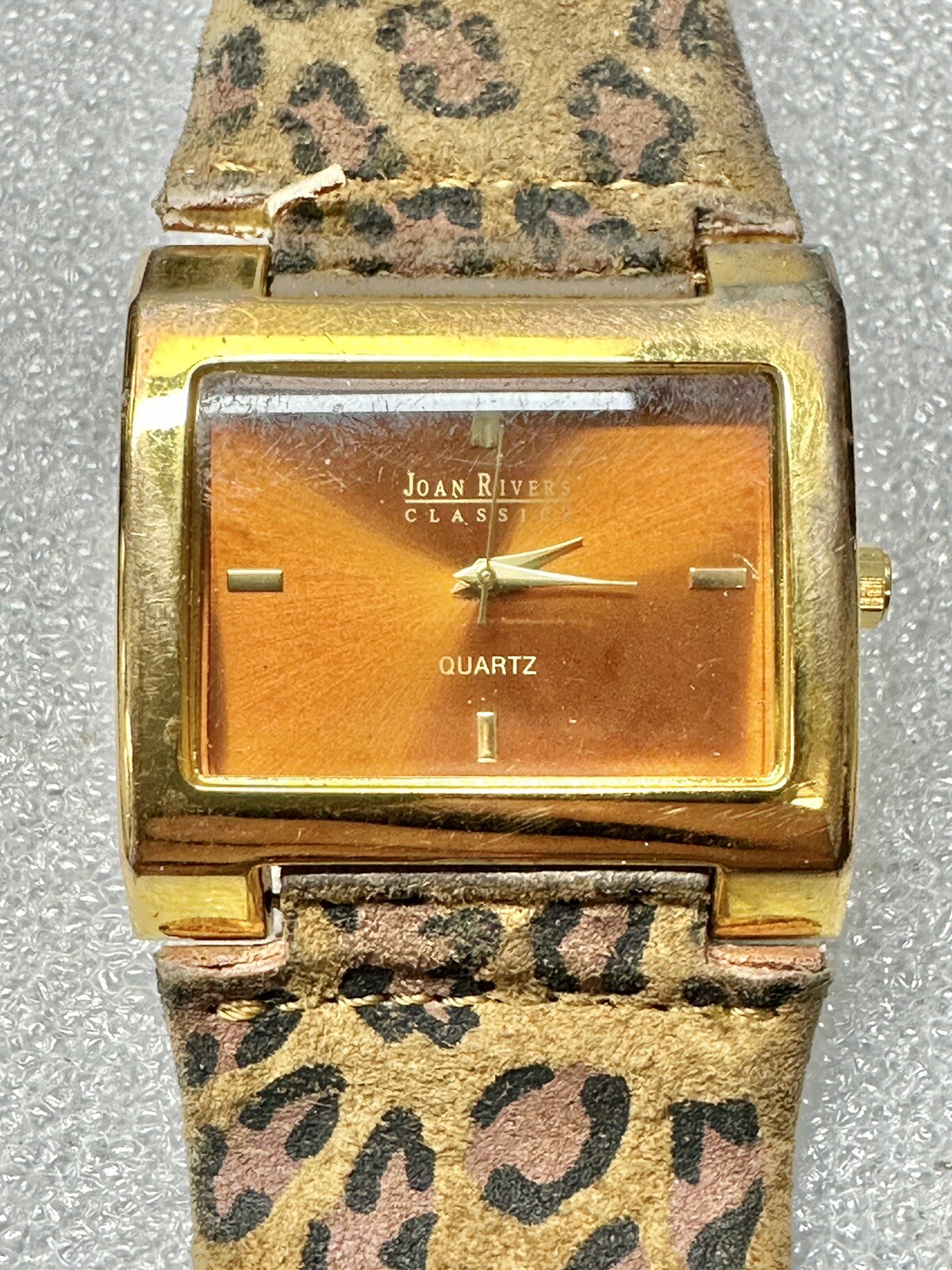 RARE Joan Rivers Classics Watch Gold Tone Stainless Clear V377 Untested