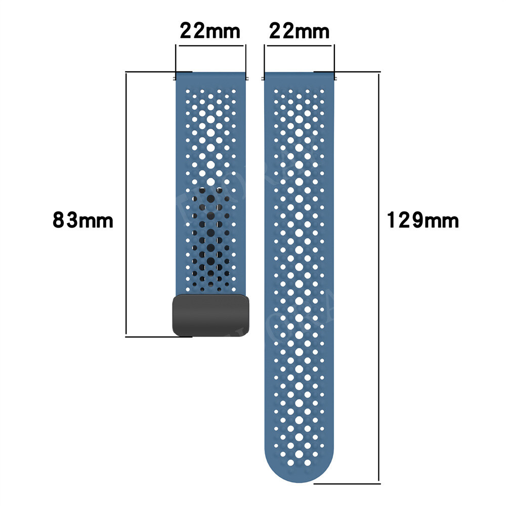 22mm Silicone Strap Watch Band For Amazfit Bip 6/5 GTR 4/3/2/2e/47mm Cheetah Pro