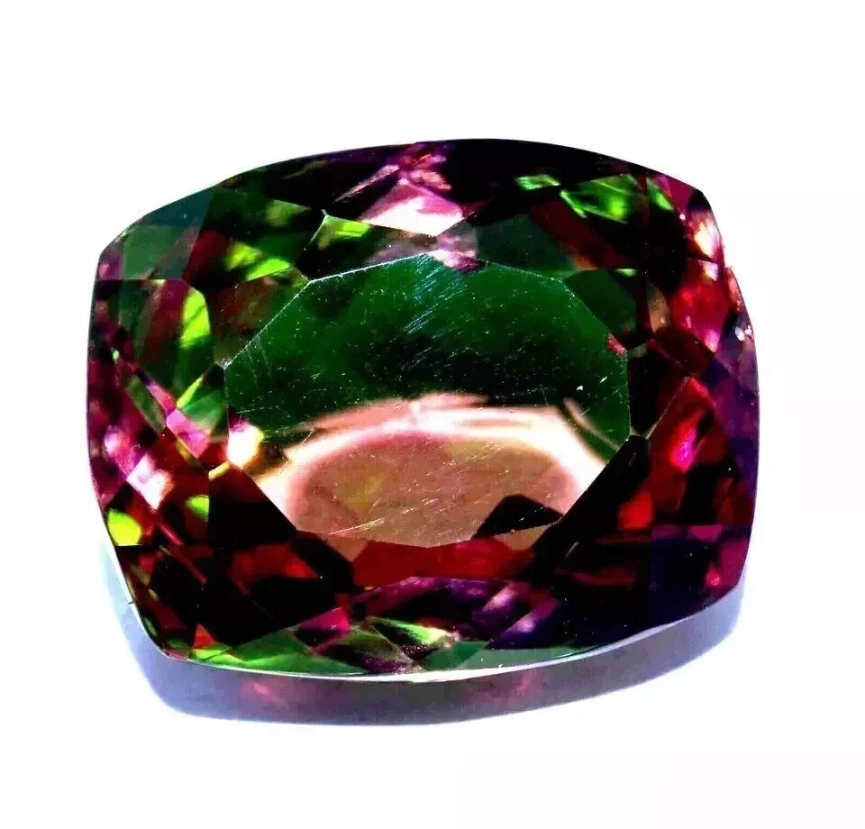 25 CT Rare 7 Color Change Zultanite Cushion Cut Certified Loose Gemstone