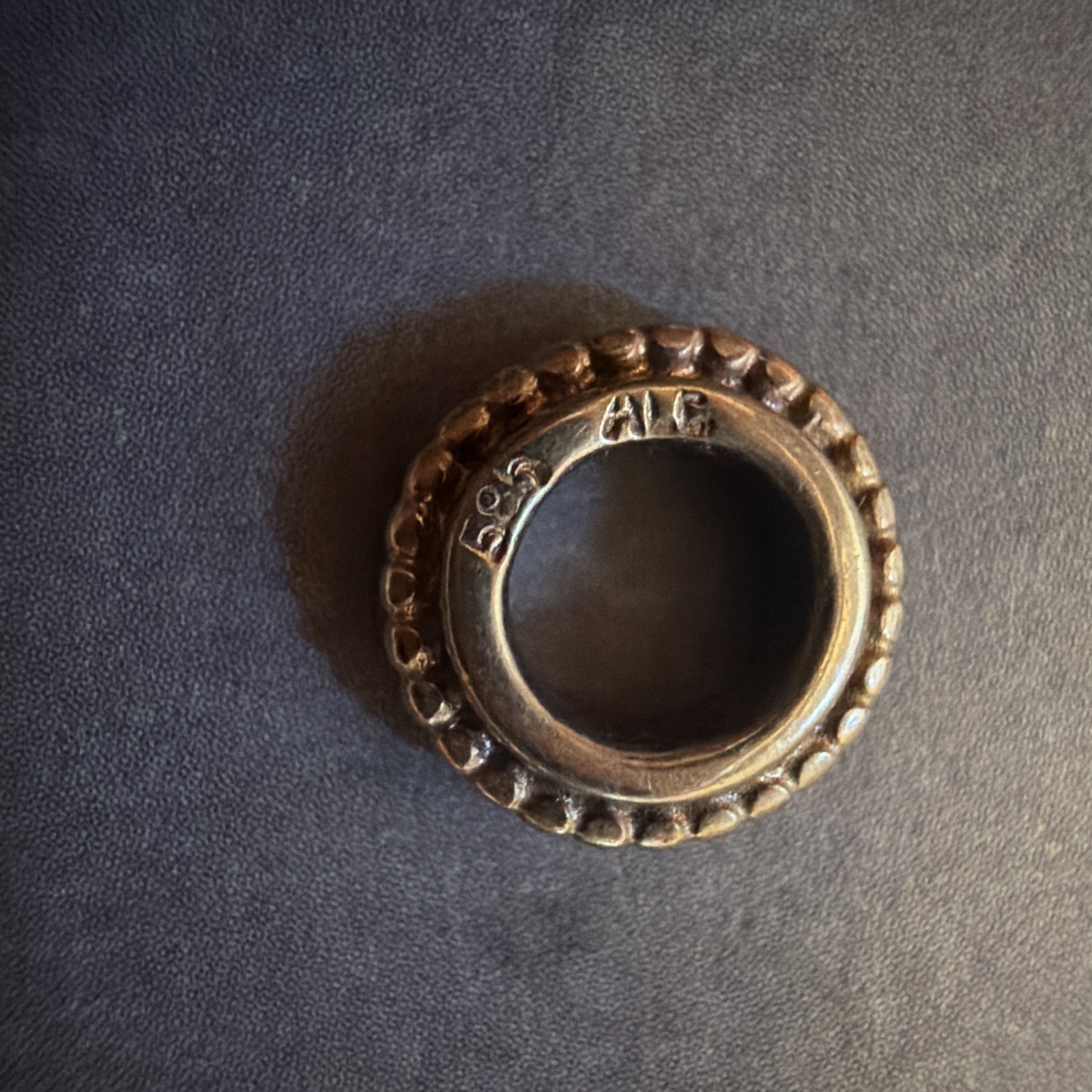 Pandora ALE Sun Spacer Charm 14k Gold Marked 585 Retired Bead