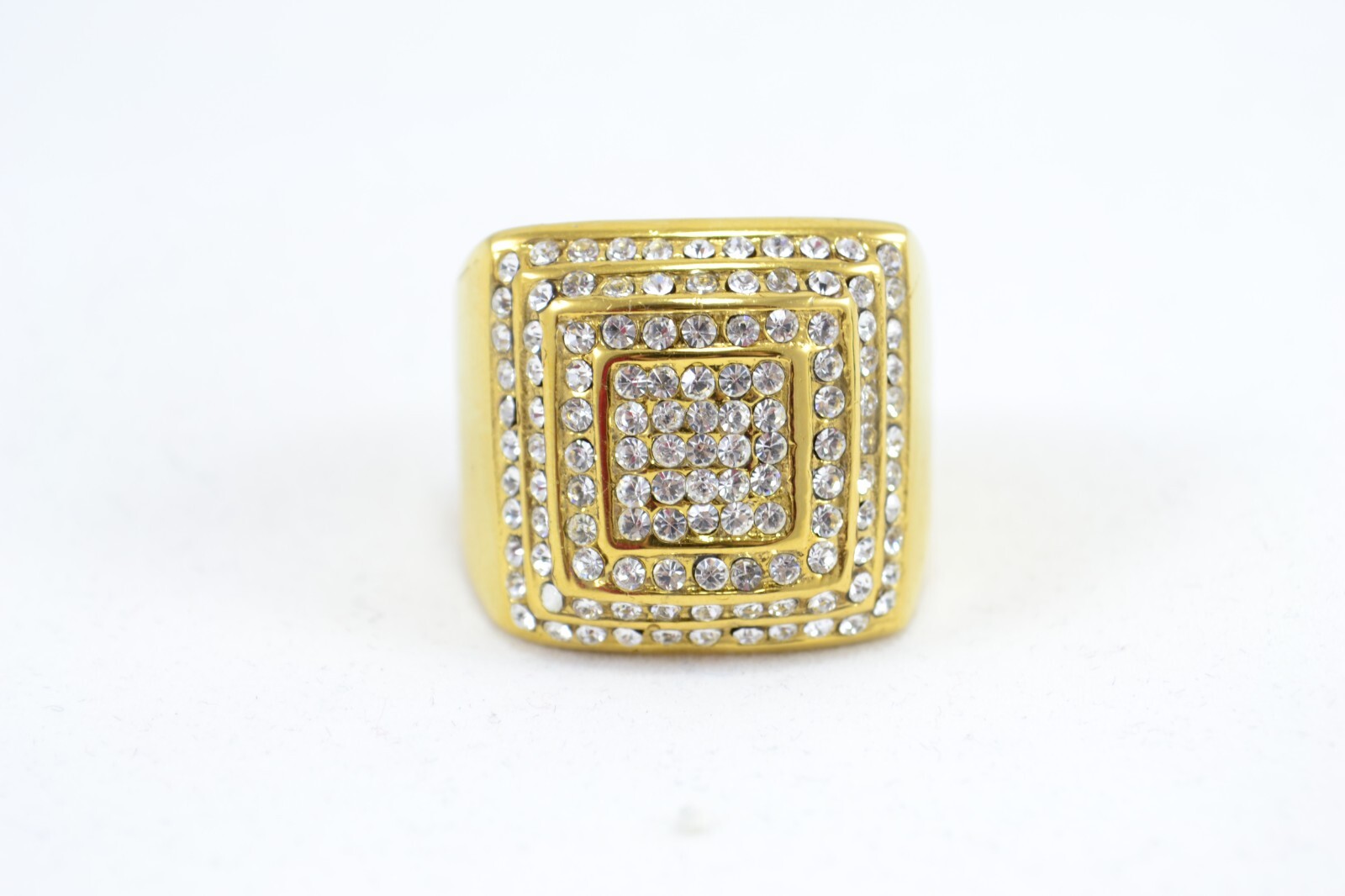 Big Man’s 14K GOLD FINISH Tone CZ RING SIZE (7-12)