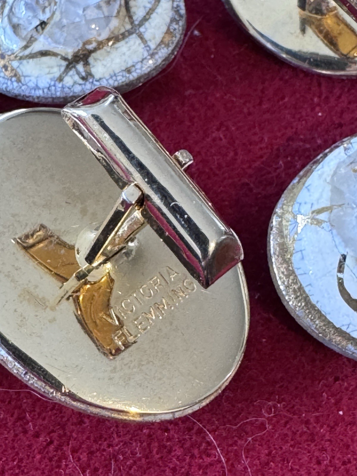 Victoria Flemming Vintage Glass Cufflinks 36 pairs!!!! some rare designs