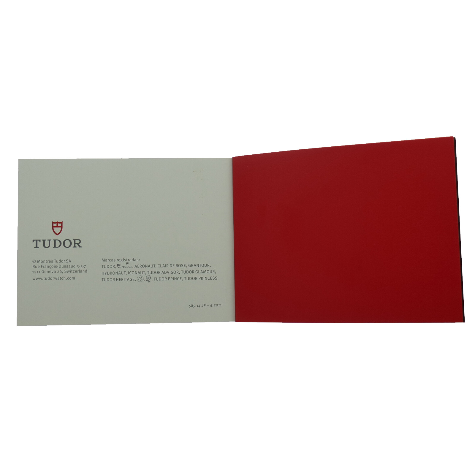 TUDOR GRANTOUR WATCH USER MANUAL – REFERENCE 585.14 SP-4.2011