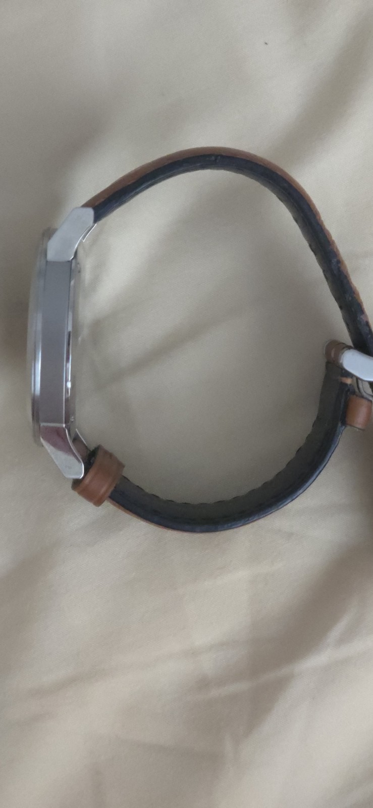 Burberry BU9905 The City Swiss Sapphire Black Dial Brown Leather Box Papers