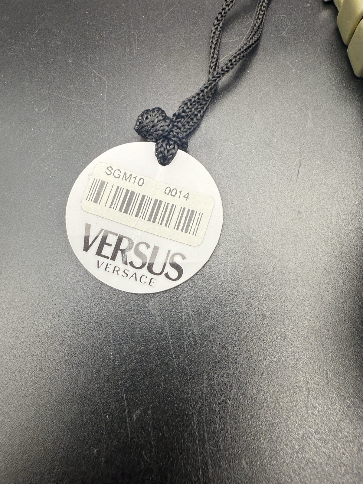 NWT Versus by Versace SGM100014 OD Green Bezel and Strap Watch New Battery O3