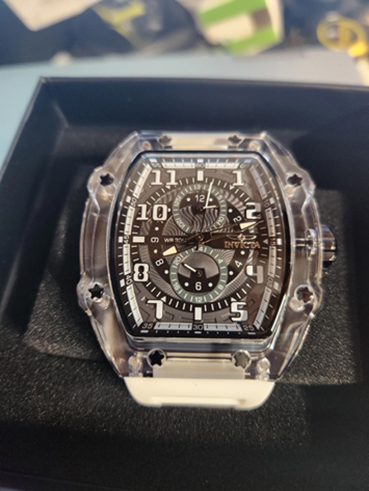 Invicta Racing Cyclone Men’s Watch – 48.5mm, White (48719)