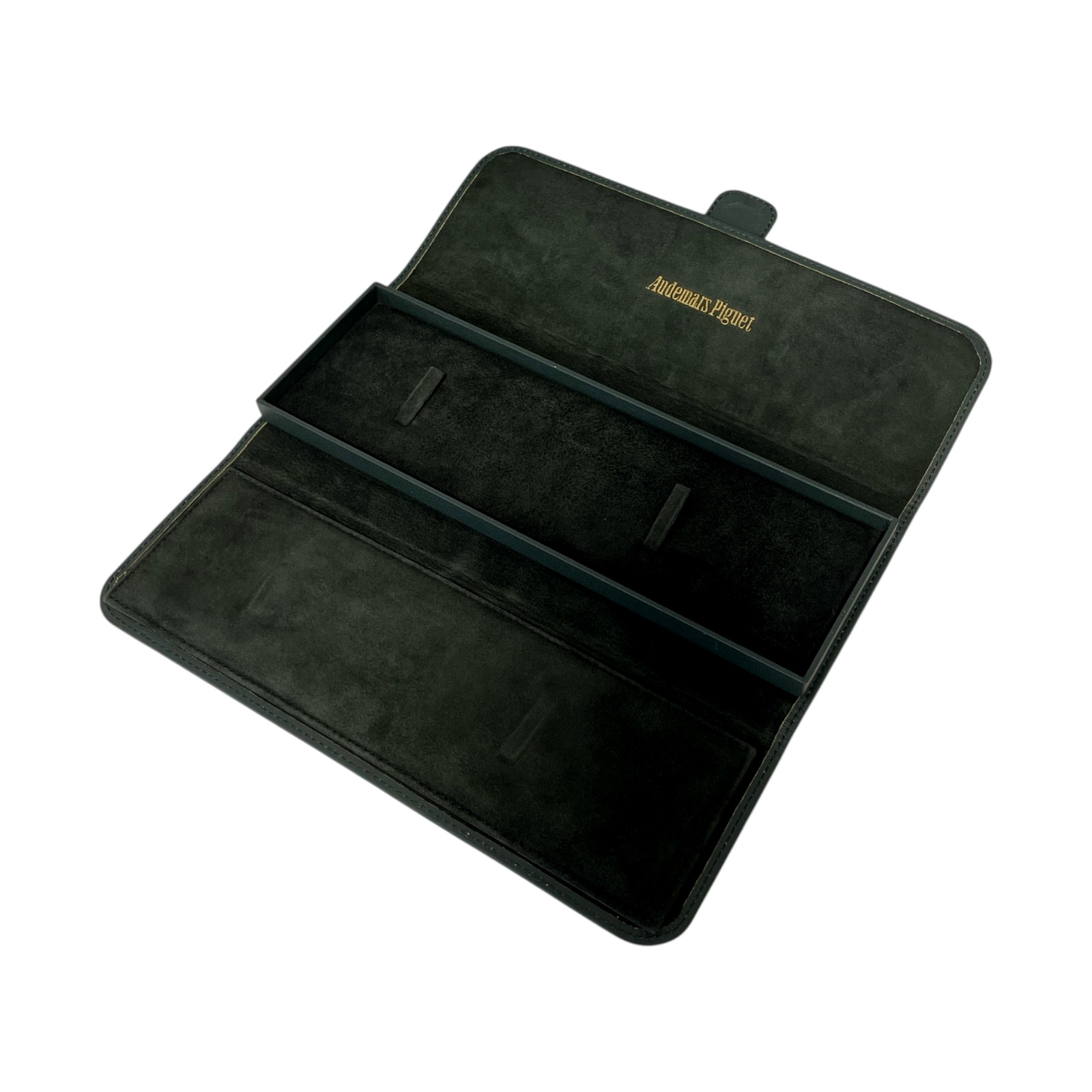 Audemars Piguet Watch Travel Case Green Leather Pouch Box Set 25.5cm #02