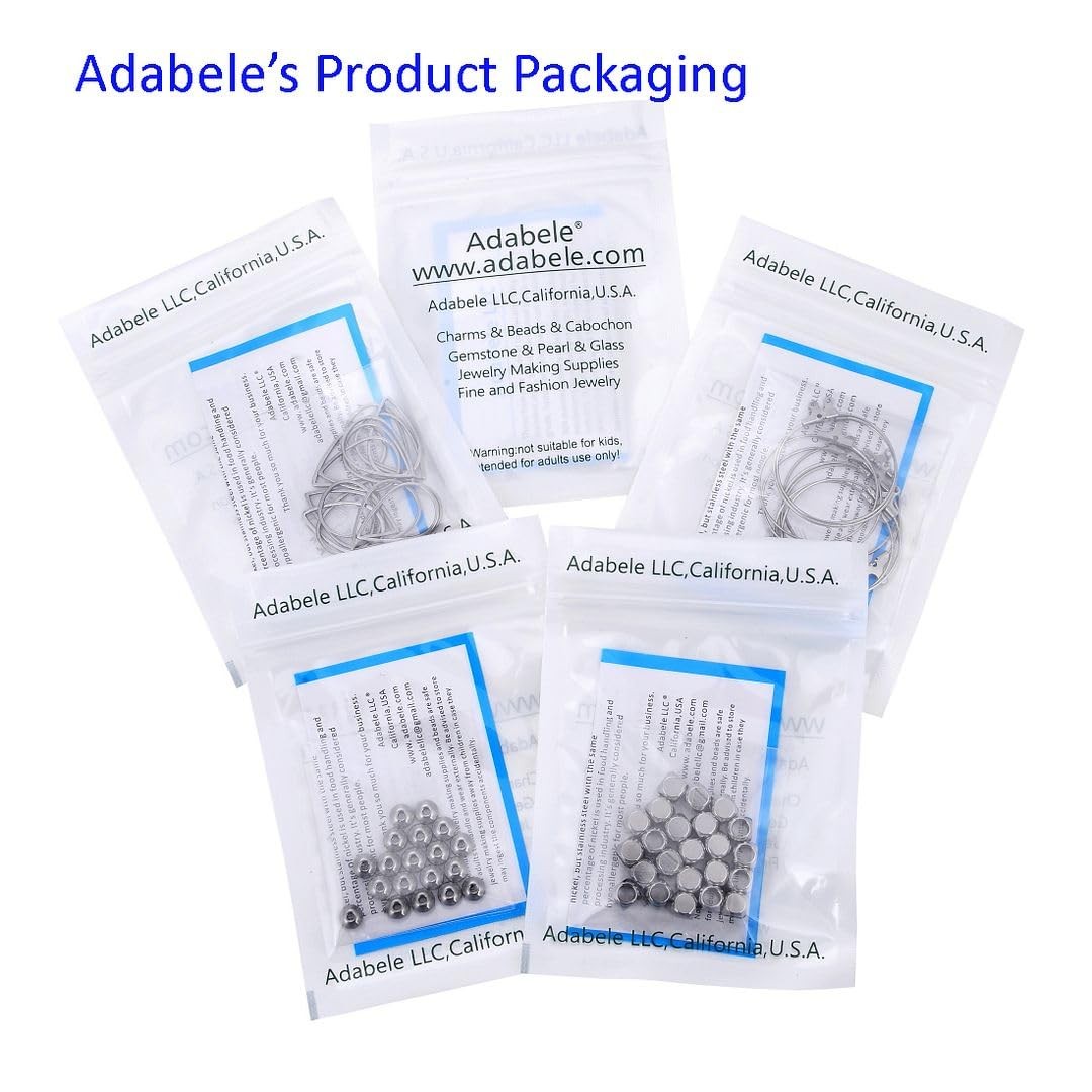 20pcs Adabele 304 Surgical Stainless Steel 20mm (0.8 inch) Trigger Lobster Claw