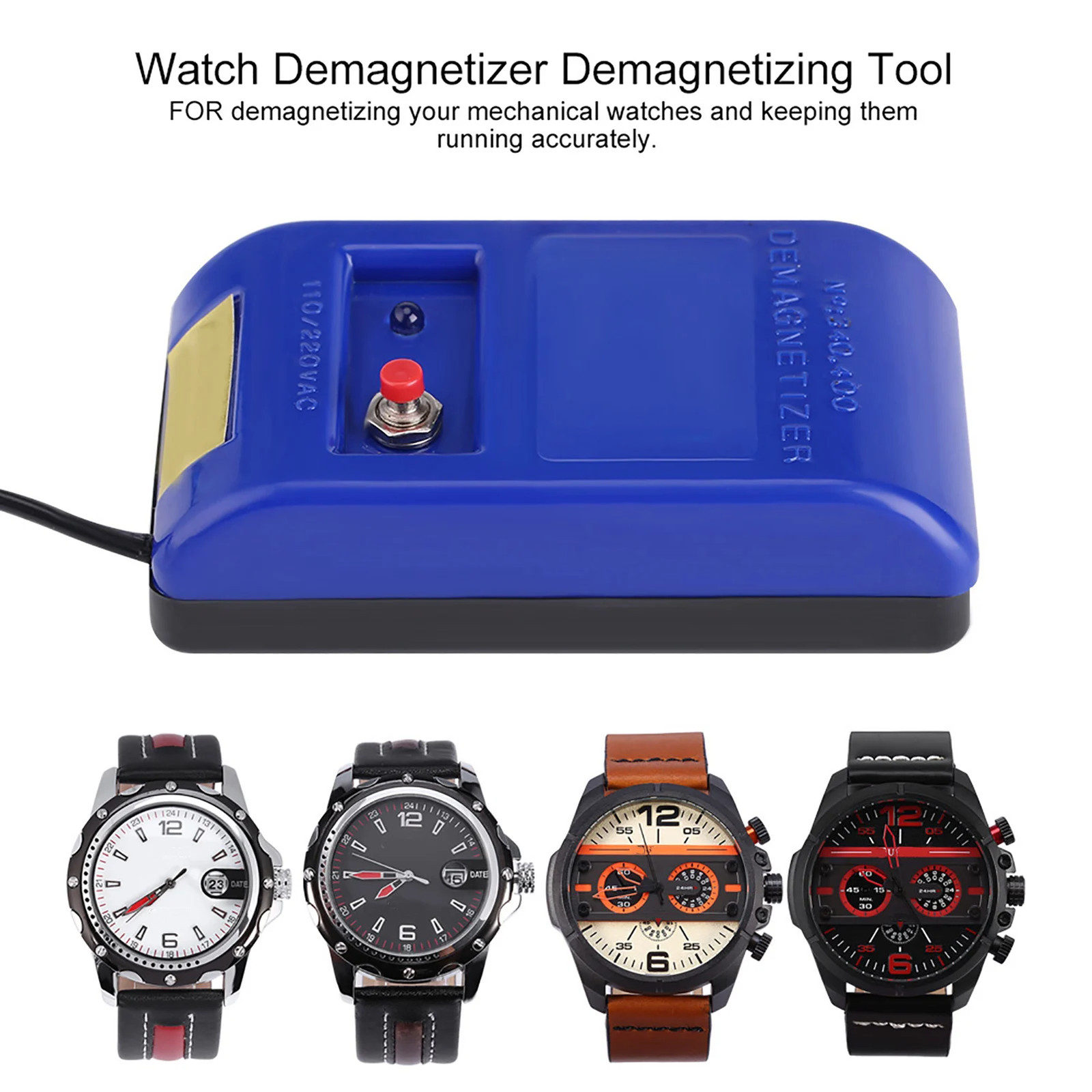 Professional Mechanical Wristwatch Demagnetizer 110/220V Demagnetizer Watch Repa