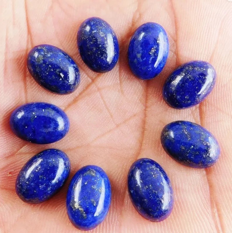 Natural Lapis LazuliOval Cabochon Loose Gemstones 3x5mm to 13x18mm Oval Cabochon