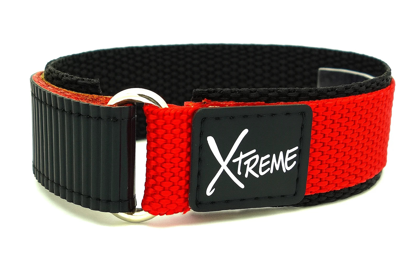 X-Treme 20mm Red Tough Secure Hook & Loop Nylon Watch Band Strap Gents Men’s wit