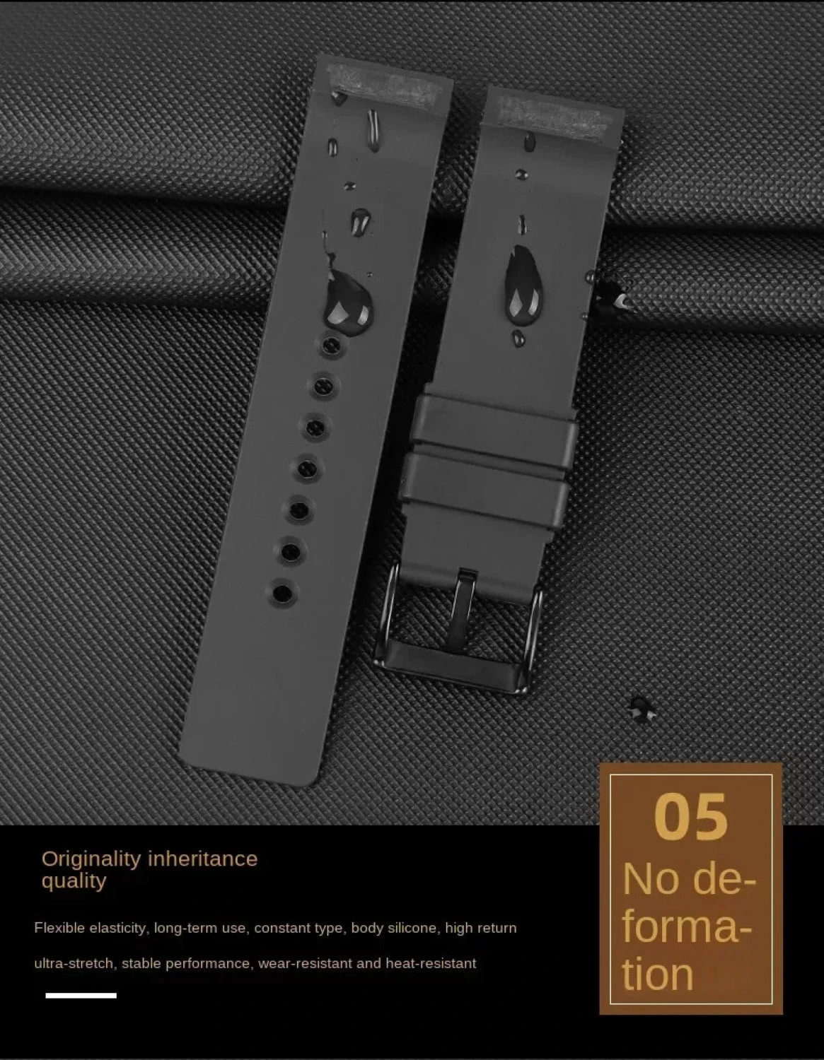 23mm Watchband For Cartier Santos 100 Rubber Band Black Rivet Silicone Strap