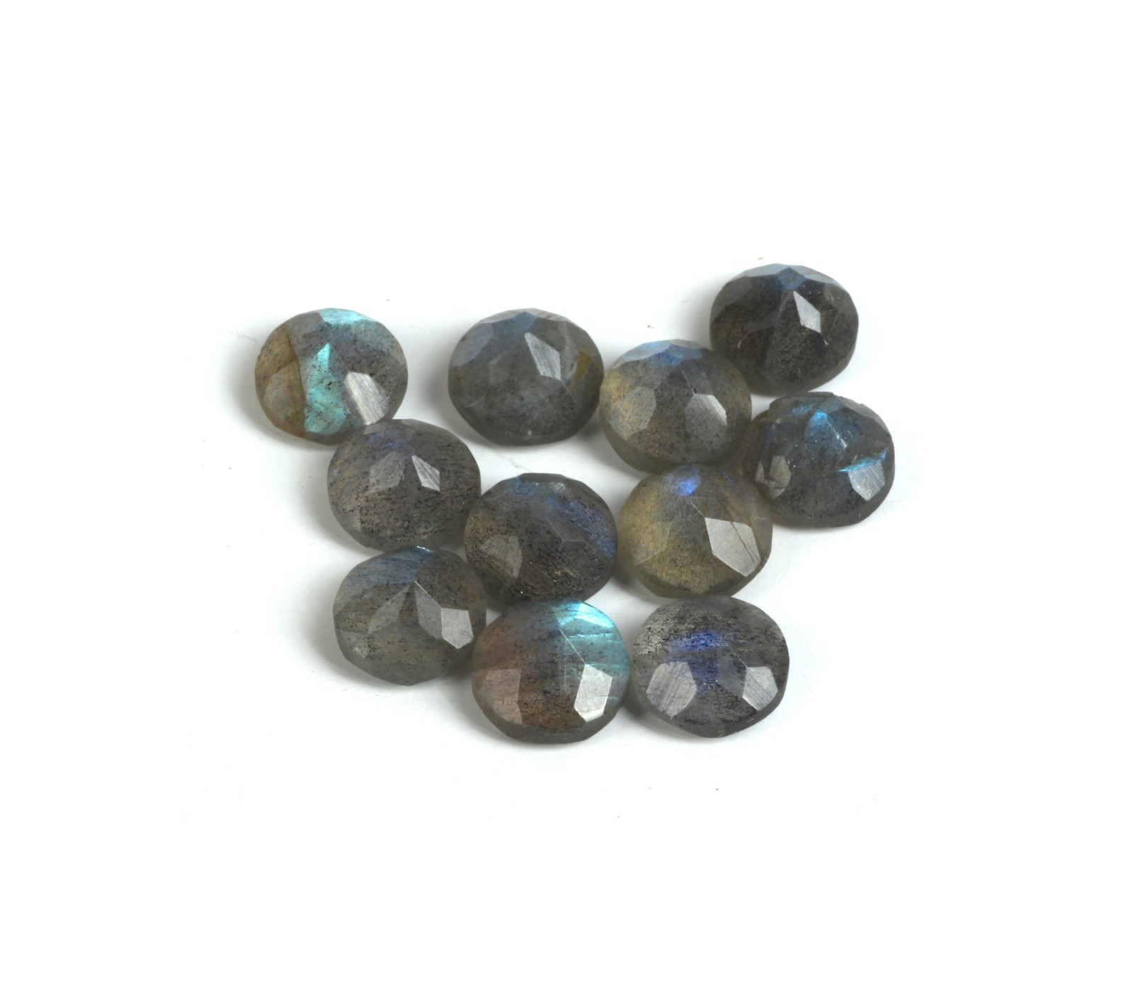 AAA Natural Labradorite Moonstone Round Cut Loose Gemstone For Making Jewelry