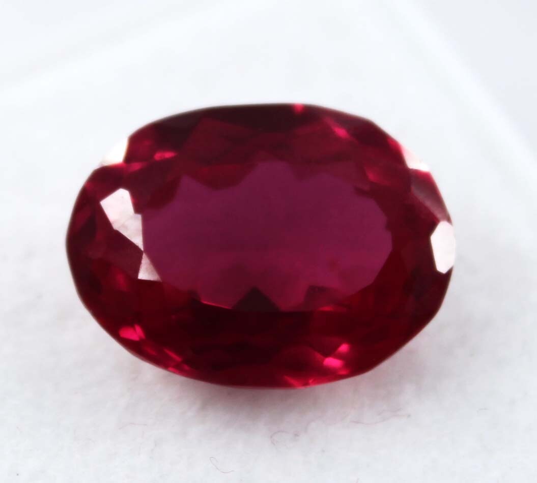 4 Ct Natural Flawless Mozambique Blood Red Ruby Oval Cut Loose Gemstone
