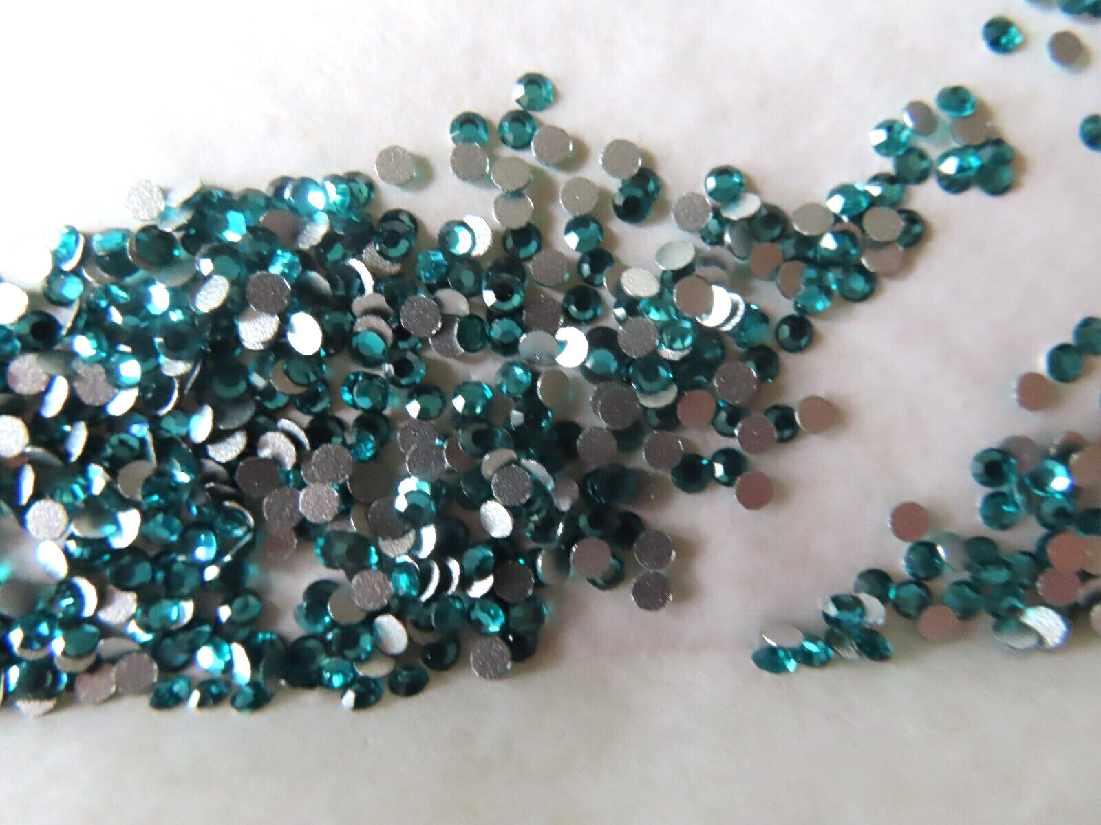 Full pack 1440 Preciosa Flatbacks in 7ss Blue Zircon /foiled.