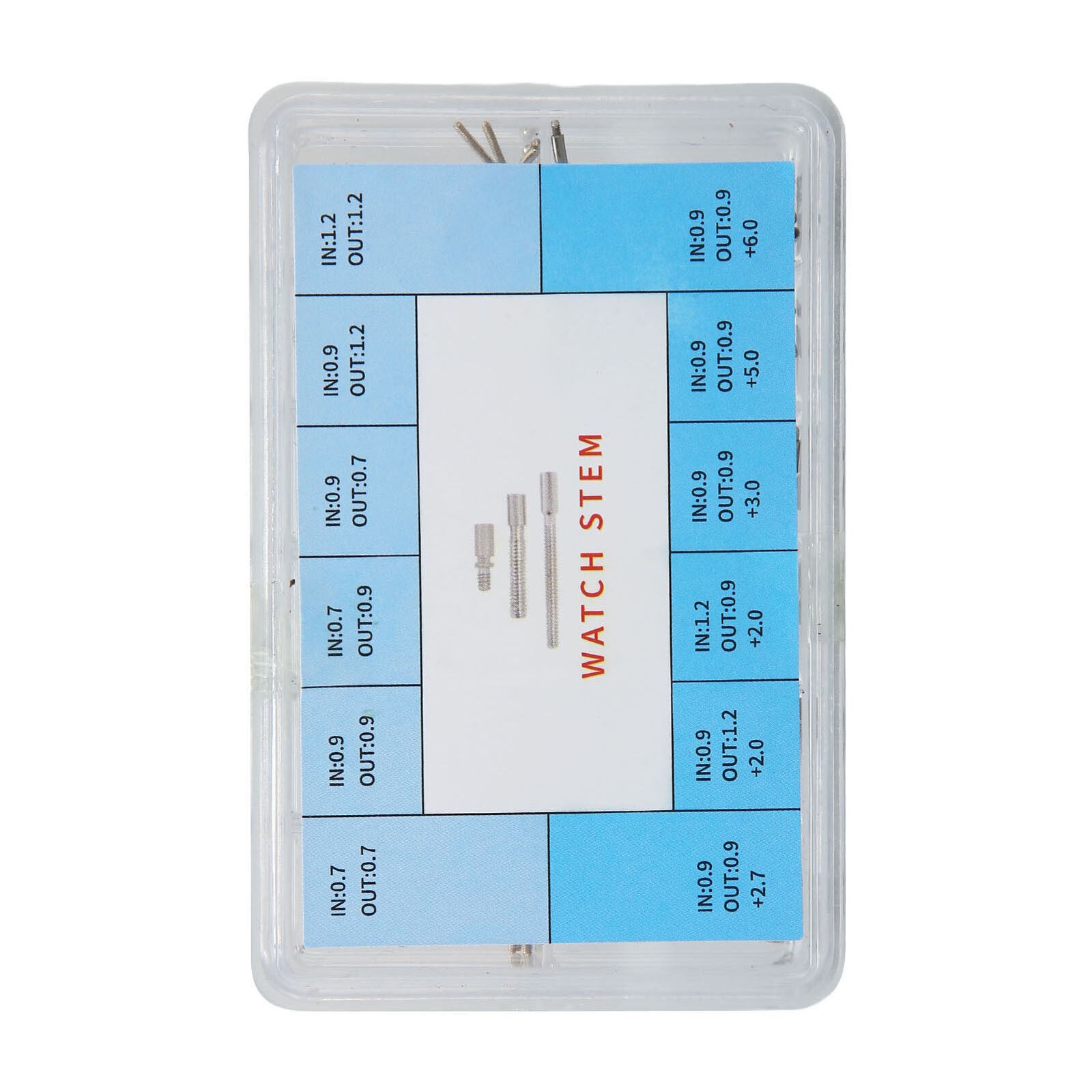 60Pcs 12 Sizes Watch Winding Stem Extender Watch Stem Extender Repair Part