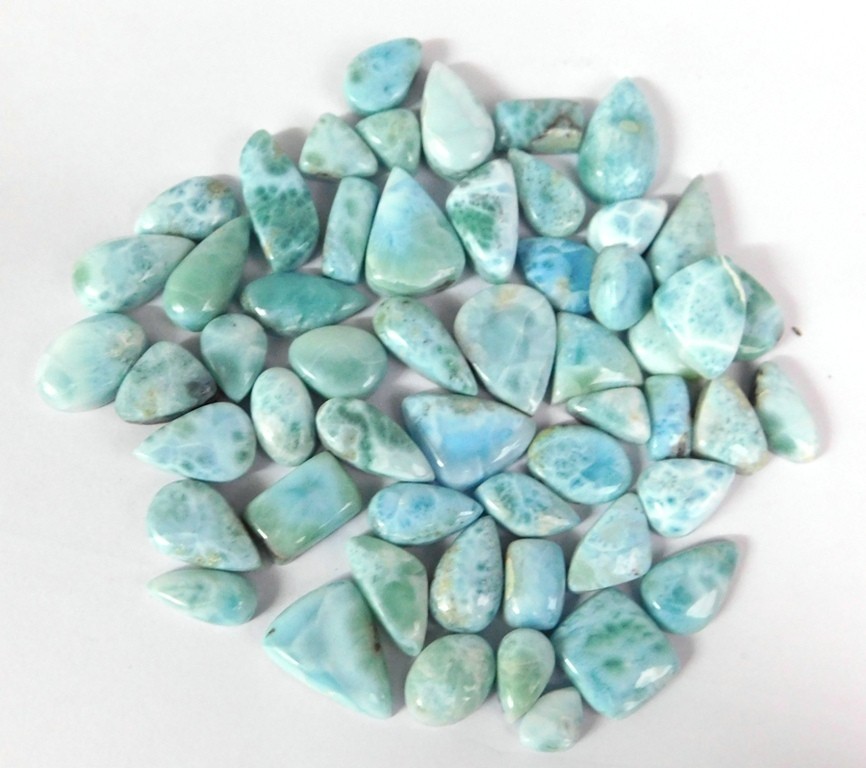 Sky Blue Larimar Loose gemstones Fancy Jewelry Making Wholesale Lot 71252