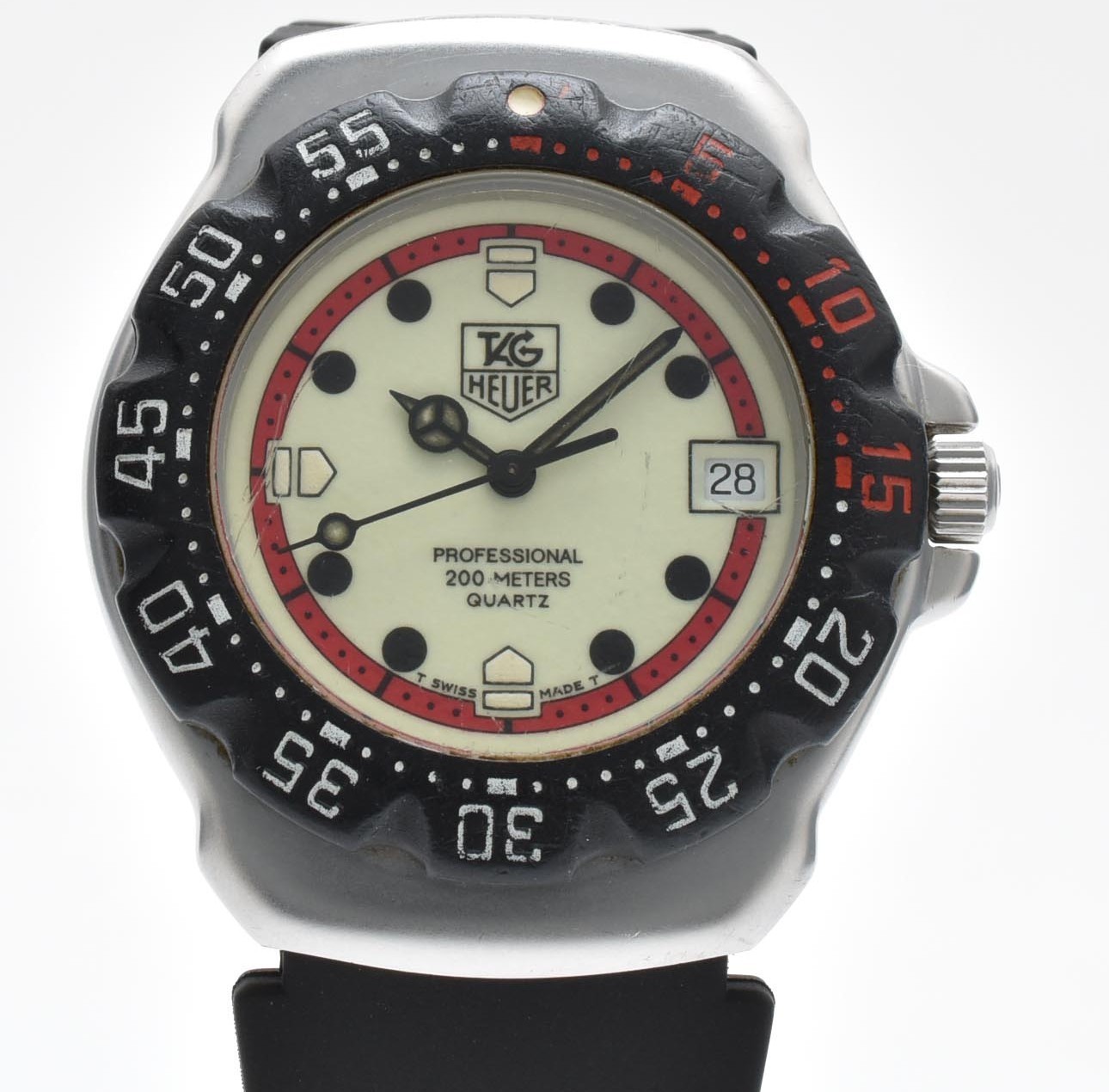 [EXC+5] TAG Heuer Formula 1 PRO WA1211 Cream Dial Men’s Quartz Watch From Japan