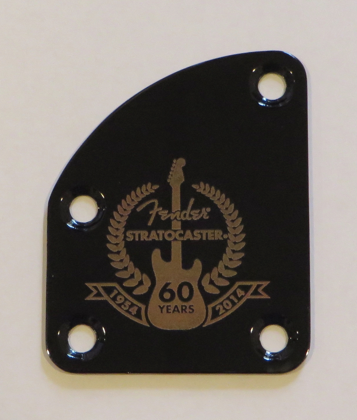 Custom Engraved Cutaway Contoured Heel Neck Plate – 4 bolt – Free Engraving