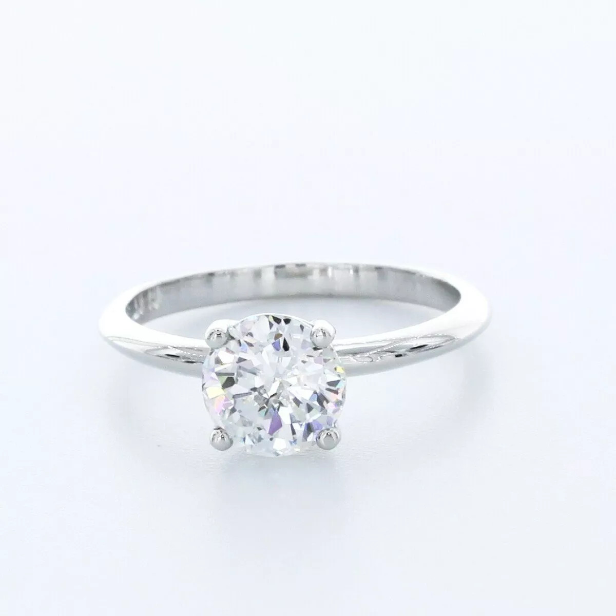 Solitaire Engagement Ring Classic 14K Gold 1.83 CT Round Lab-Grown Diamond D VS1