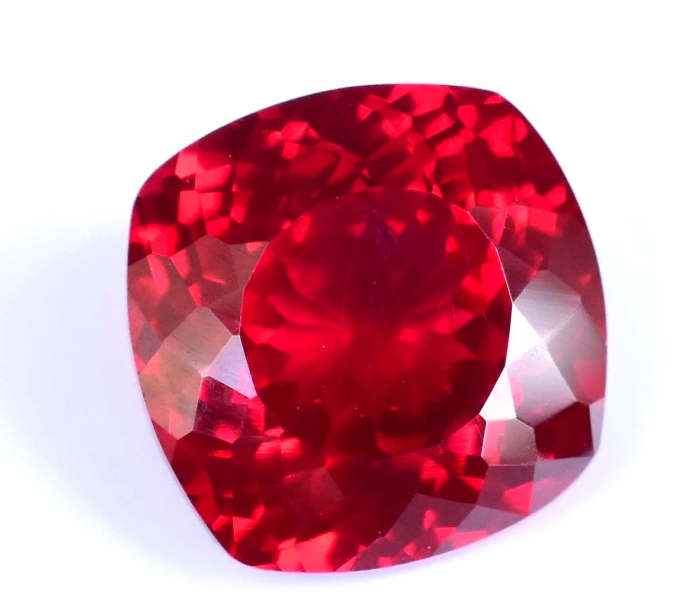 Stunning Natural Red Myanmar Spinel 11.25 CT Certified Cushion Loose Gemstone