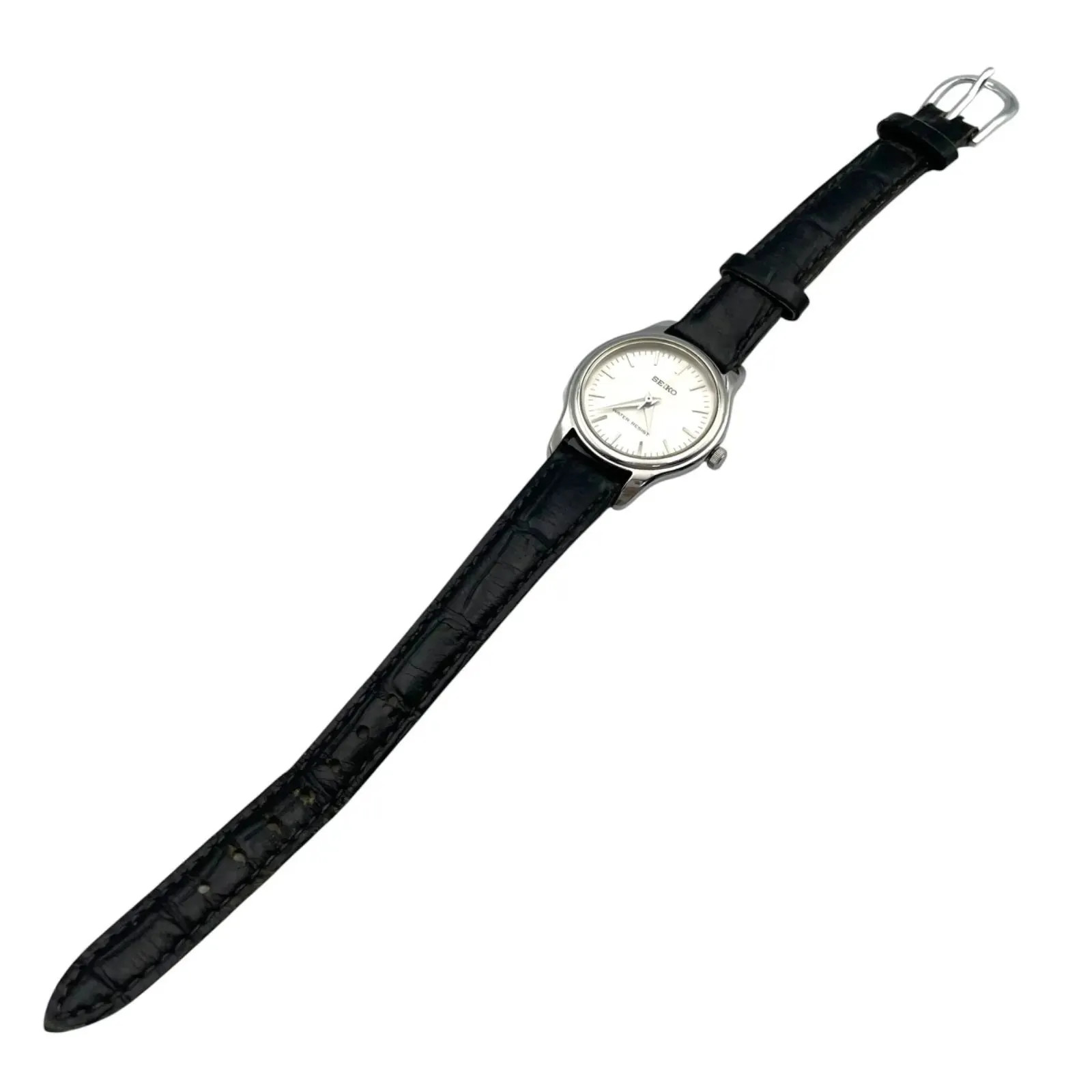 Working/New Battery Seiko SEIKO 7N01-0DF0 Quartz QZ Analog 3-Hand Watch Silver S