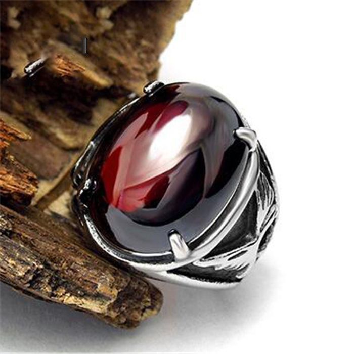 Retro Men’s Rings, Personality Domineering Trend Fashion Rings with Accessories