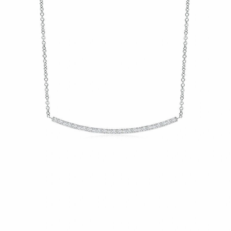 0.25 CTW E-F VVS-VS Sterling Silver Lab Grown Diamond Smiley Pendant