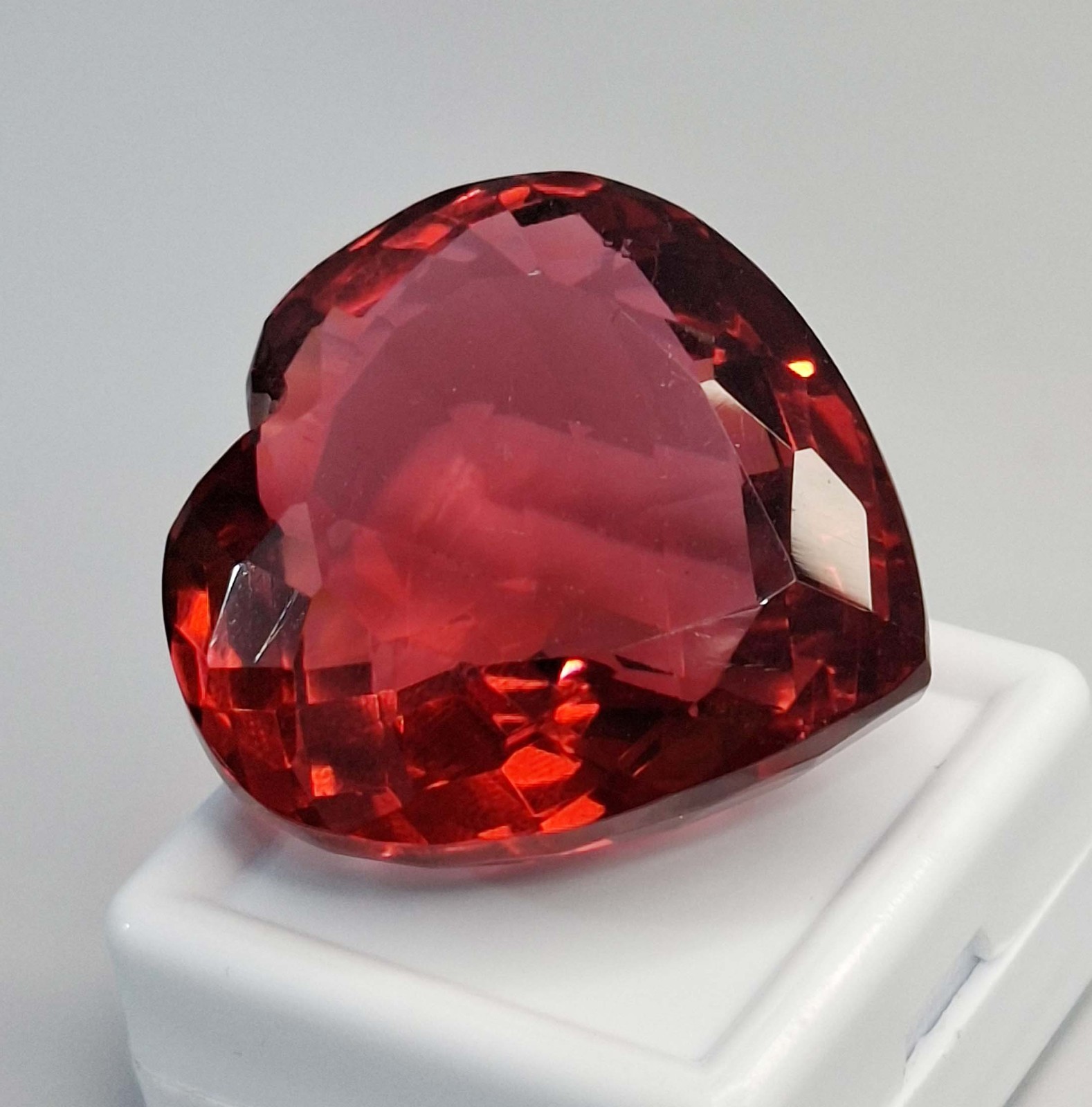 Natural Rubellite Tourmaline Heart Cut 97-99 Ct Certified Loose Gemstone SP205