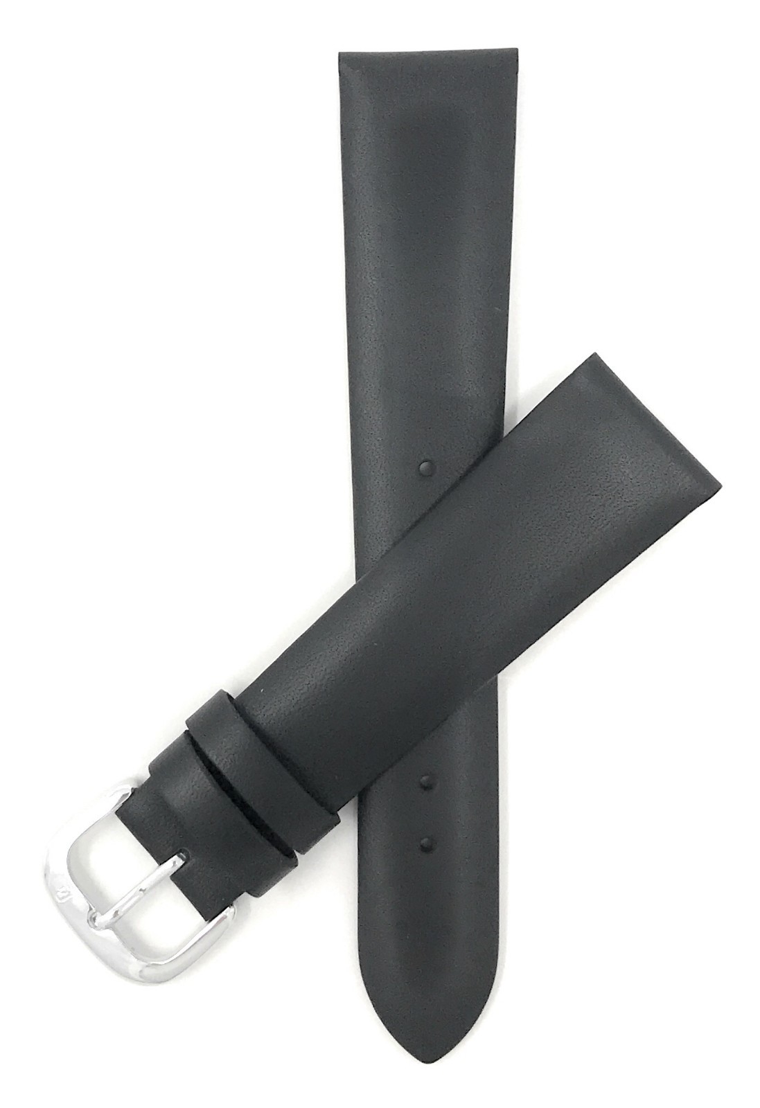12 14 16 18 20mm, Mat Finish, Genuine Leather Watch Band Strap, Black or Brown
