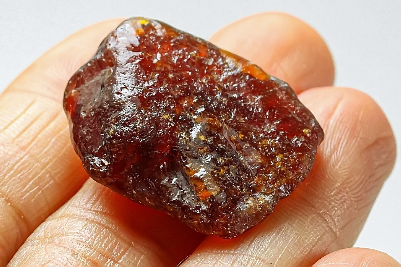 66.7Ct Natural Spessartine Orange Garnet Facet Rough Specimen Nigeria YFDA1