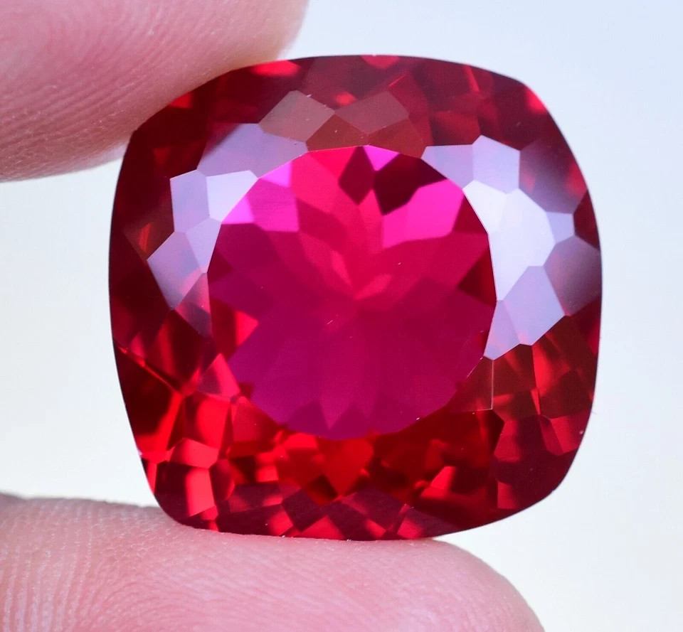 Natural Red Ruby 7.05 Ct Cushion Shape Mozambique Certified Loose Gemstone