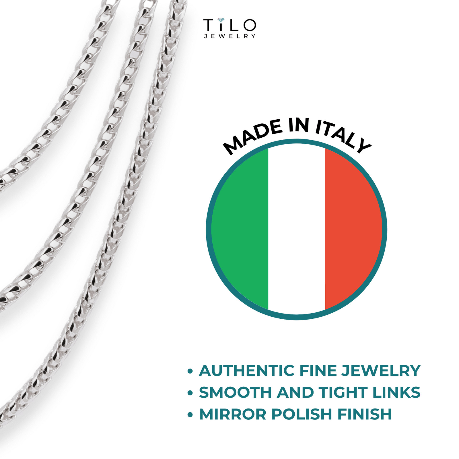 Solid 925 Sterling Silver 2mm 4mm Franco Chain Italian Bracelet 7.5″ 8″
