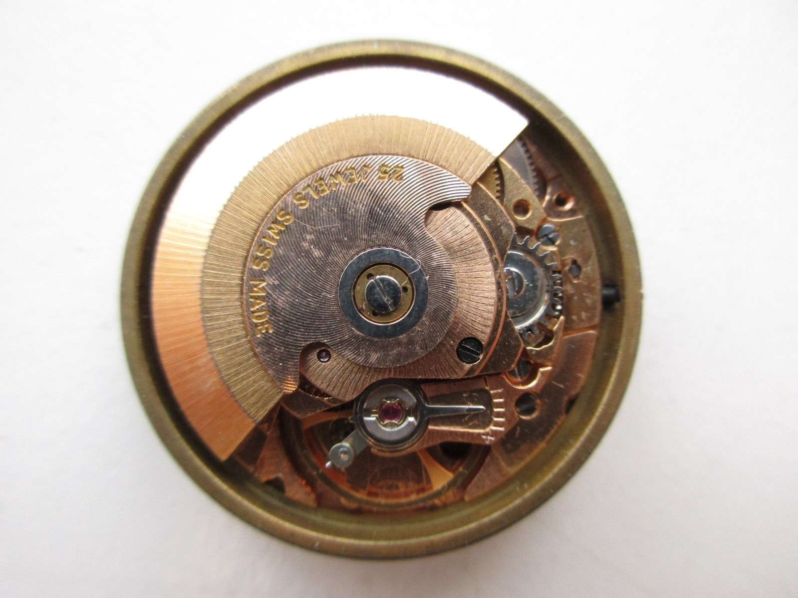 ETA cal. 2783 Swiss automatic “brass” watch movement – date at 3 – running