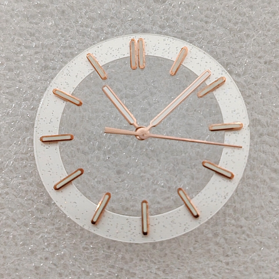 Watch Dial Transparent Skeletonized Star Dial 31.8mm + Hand for NH35/70 Movement