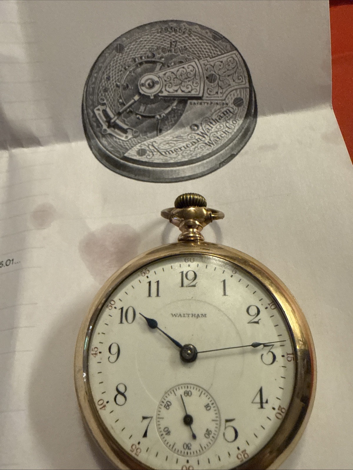 1907 Waltham Grade825 Sz.18s 17 Jewels Star Scepter Case Working