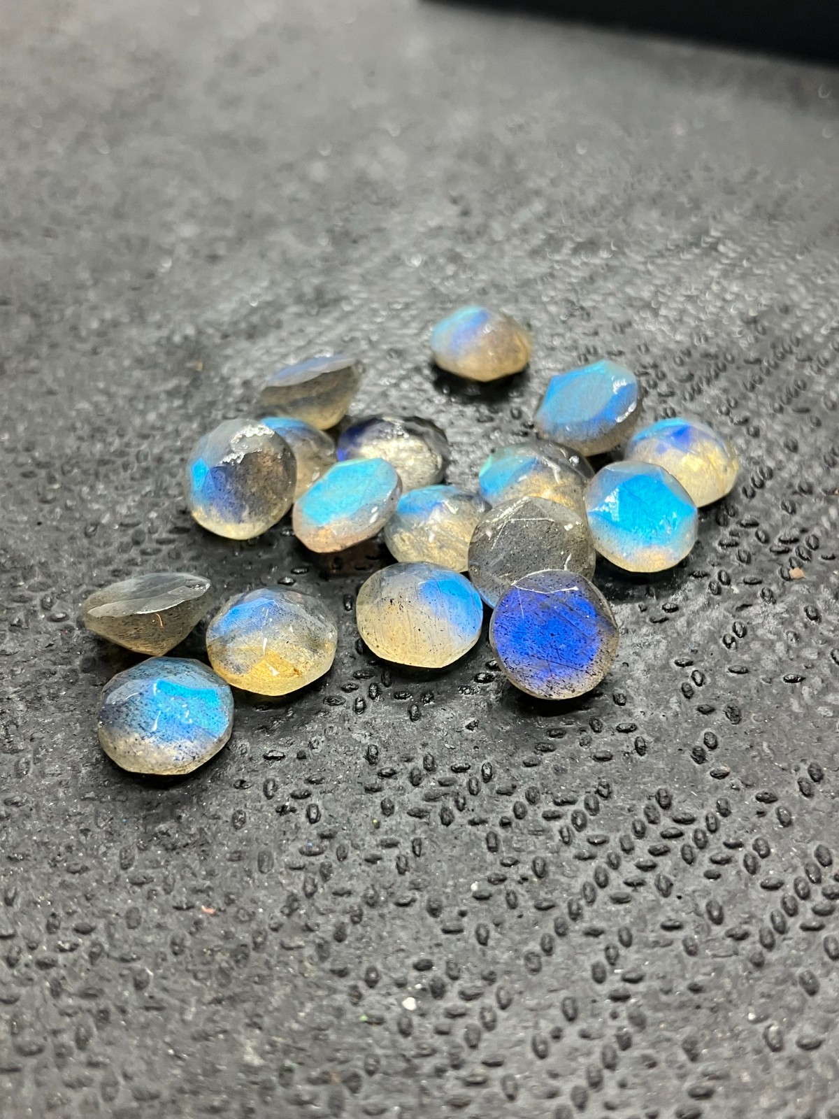 AAA Natural Labradorite Moonstone Round Cut Loose Gemstone For Making Jewelry