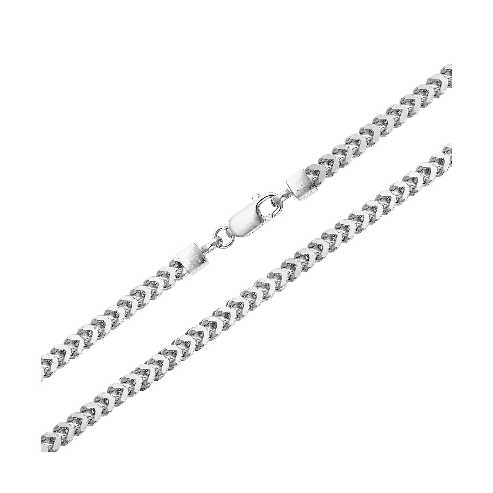 PORI JEWELERS Sterling Silver Italian 2.5mm, 3.5mm, 4.5mm Franco Square Box L…