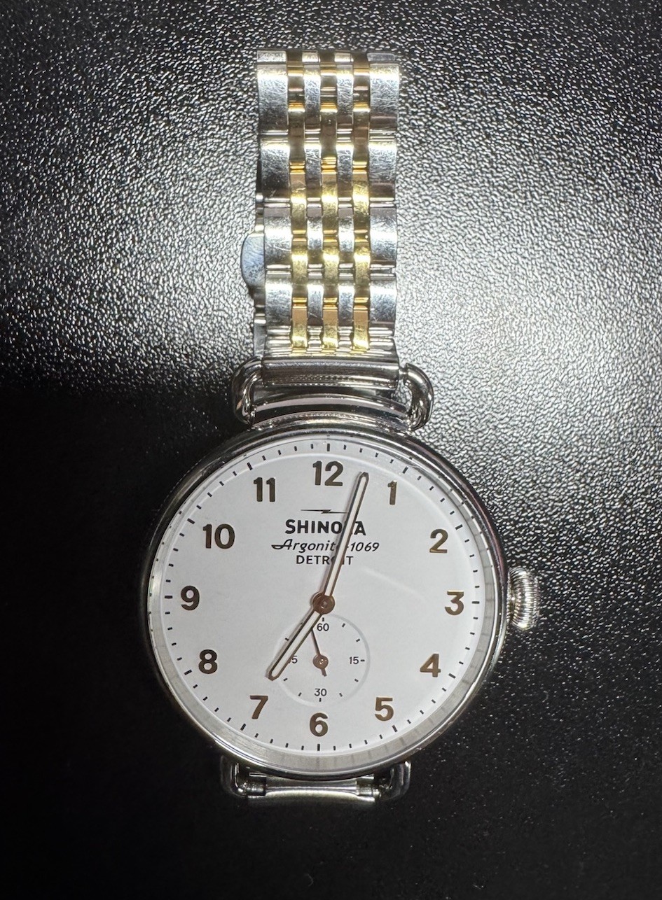 Shinola The Runwell Men’s Watch 38mm Stainless Steel Argonite 1069