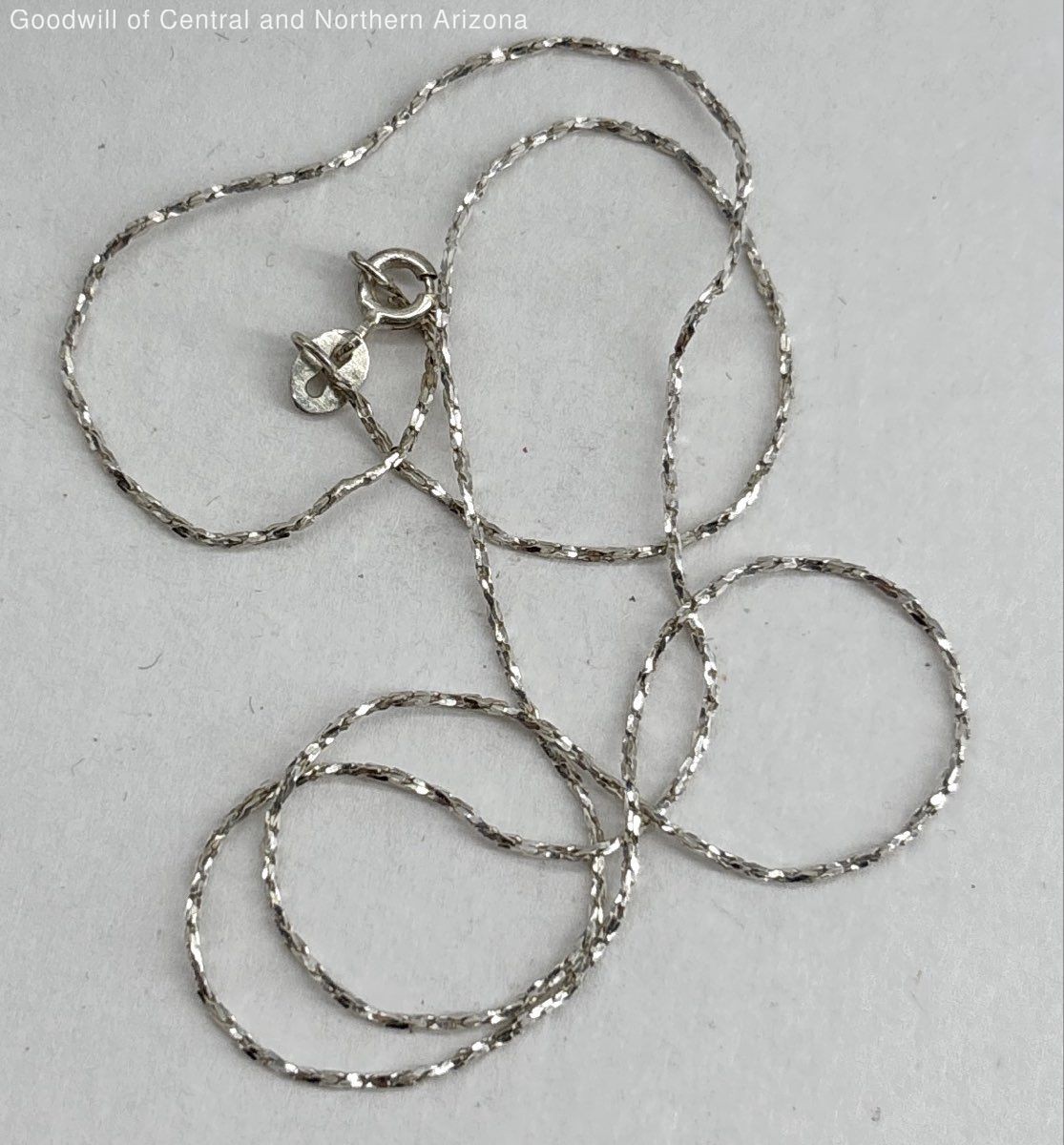 950 Sterling Silver 18″ Necklace 1.72g