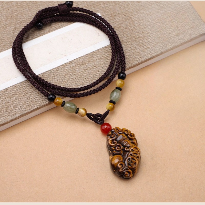 3.6cm Chinese Exquisitely Pi Xiu Necklace Pendant Sweater Chain Decoration