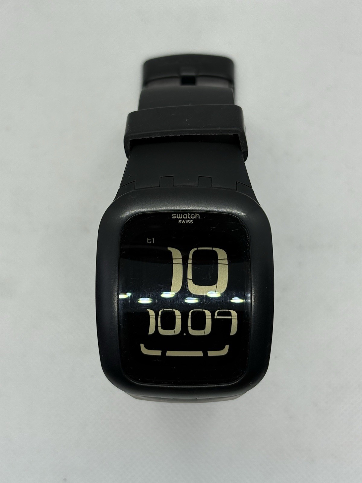 Swatch Touch Black District Digital Touchscreen Men’s Watch SURB112C Swiss w Box